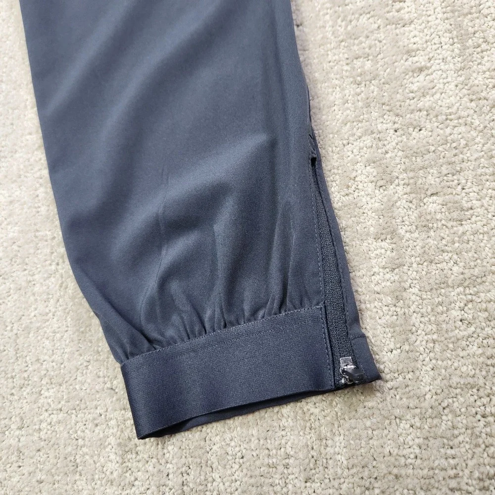 Primo Golf Jogger Pants Men 36 Tall Golf Chino Slim Fit Ankle Zip Gray Woven